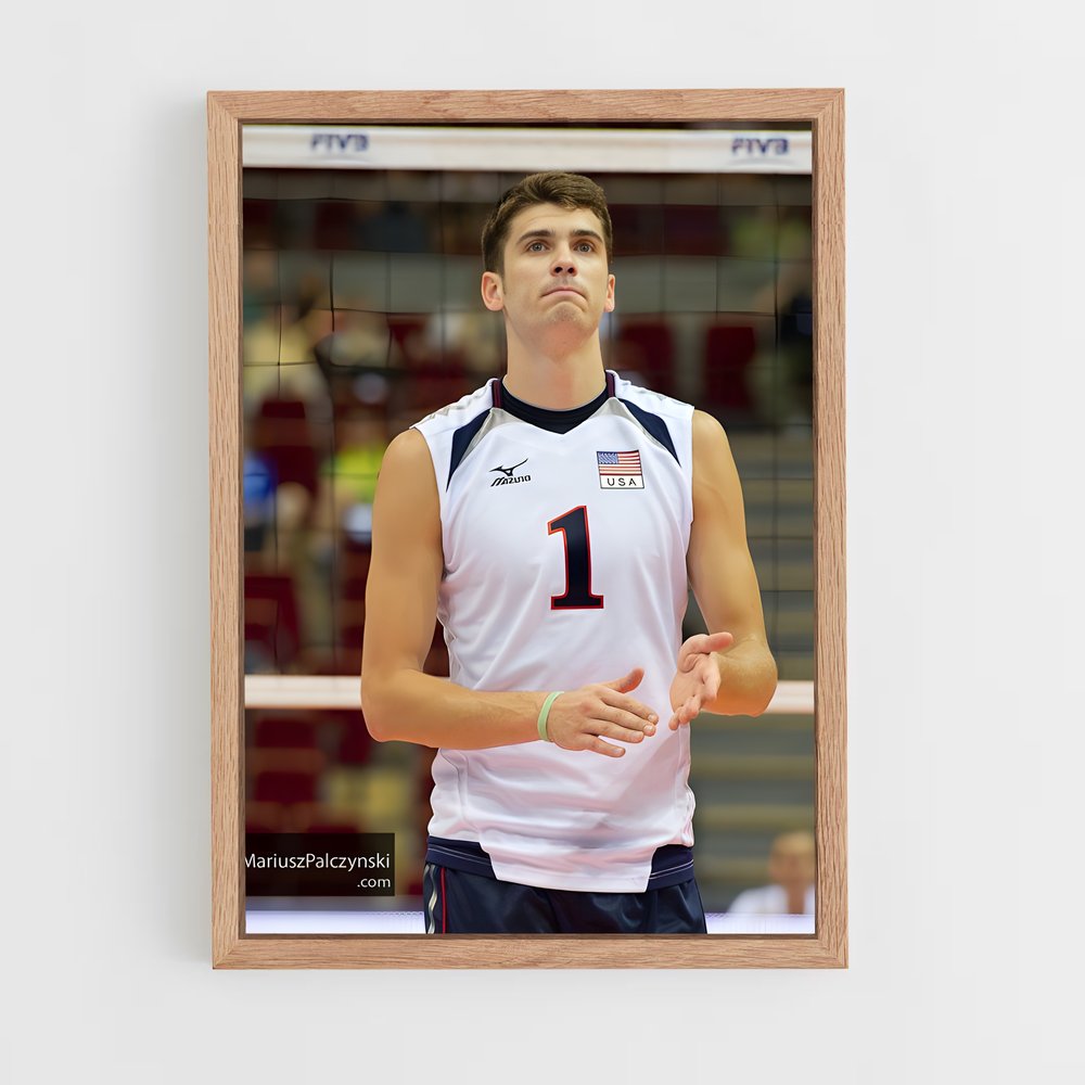 Poster Matt anderson short – affiche Volleyball (vue 4)